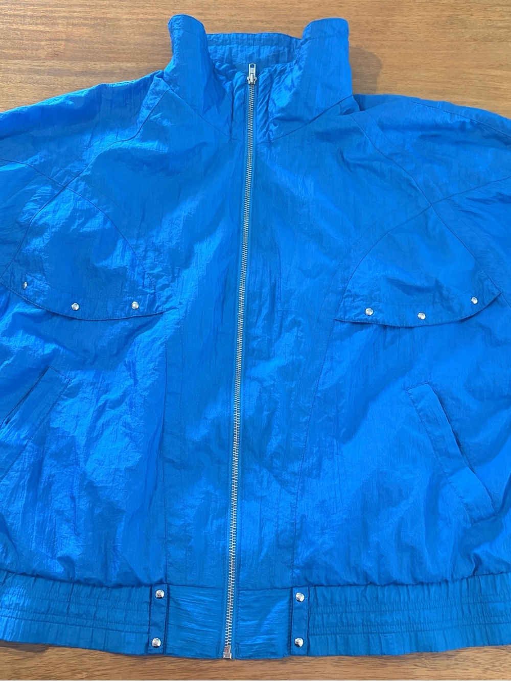Rare vintage Men's Lightweight Blue Zip-Front  Jacket